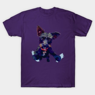 Smiling Terrier (Lavender) T-Shirt